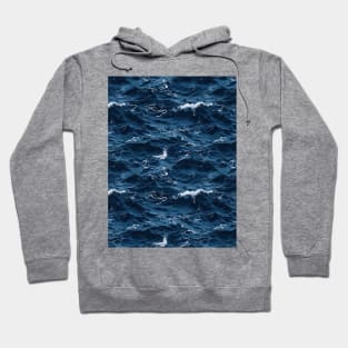 Midnight Serenade: Photorealistic Ocean Whispers Hoodie